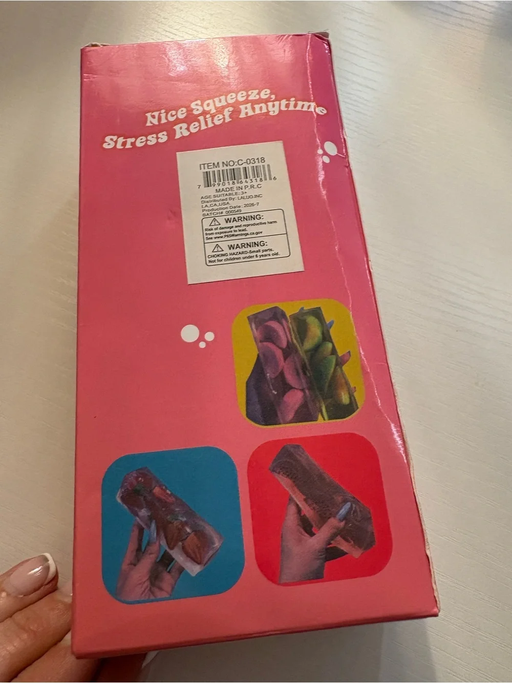 Super Solid Squish! Stress Relief Toy - Pink